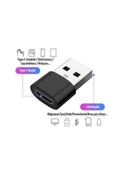 Ally Usb To Type-c Dişi Çevirici Dönüştürücü Adaptör- 5775
