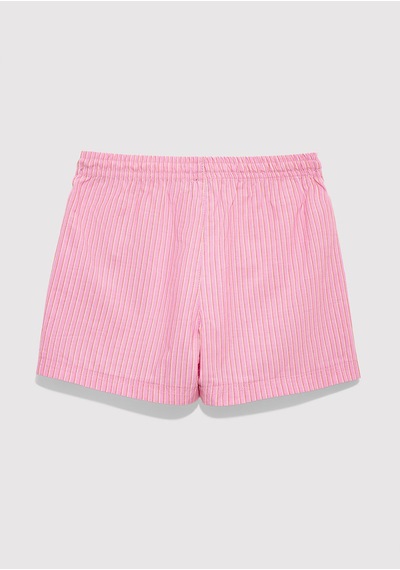 Mavi - Çizgili Şort 7410011-87020 Pembe