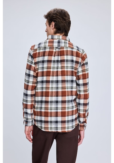 Hatemoğlu Kiremit Slim Fit Kareli Düğmeli Yaka Uzun Kollu Pamuklu Gömlek 19151010024a 872 1964078 Kiremit Hatemoğlu Kiremit Slim Fit Kareli Düğmeli Yaka Uzun Kollu Pamuklu Gömlek 19151010024a 872 1964078 Kiremit