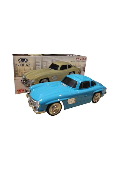 Everton Rt-1953 Mavi Blue Arabalı Bluetooth Fm-usb-tf-aux Şarjlı Nostaljik Radyo