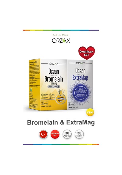 Ocean Bromelain 30 Kapsül & Ocean Extramag 30 Tablet