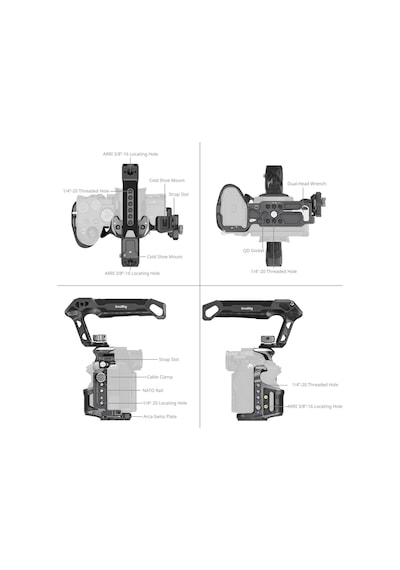 Smallrig 6030 Rhinoceros Kafes Kiti Sony Alpha 7 V / 7r V / 7 Iv İçin