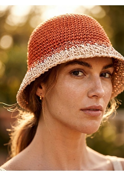 Brandsmiths Coral Sunset Hat Sarı