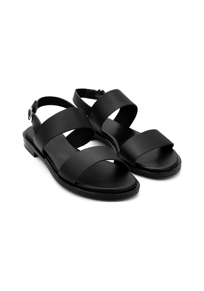 Sandalet Kadın 86p1 Frau London Leather Nero Siyah