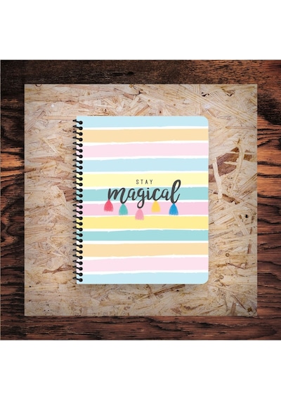 Kareli 16x22 Cm 80 Yaprak Karton Kapak Telli Defter Beyaz Sayfalı 4
