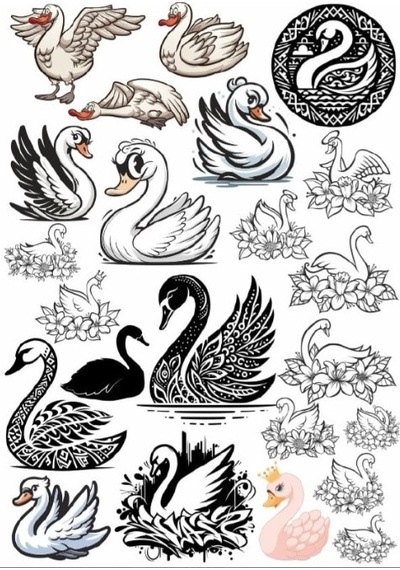 Kuğu Sticker Set