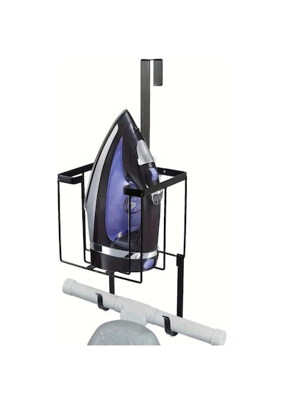 Home Stuff Kapı Arkası Ütülük Ve Ütü Masası Askısı Ütü Düzenleyici Raf - Siyah Siyah