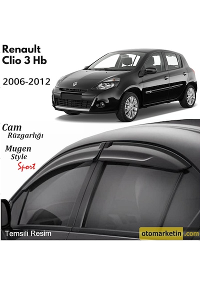Renault Clio 3 Hb Mugen Cam Rüzgarlığı 2006-2012