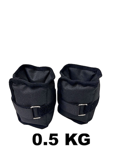 Me&ra Sport 0.5 Kg X 2 Adet El Ayak Bilek Ağırlık Seti Kum Ağırlık Torbası siyah