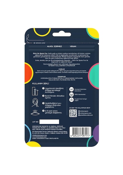 Sos Band Fun Pimple Patch Hidrokolloid Sivilce Ve Akne Bandı 20 Adet