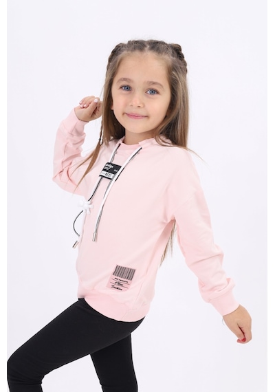 Toontoy Kız Çocuk Baskılı Sweatshirt Pudra