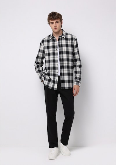 Colin's Colins Regular Fit Shirt Neck Ekoseli Erkek Siyah Uzun Kol Gömlek Cl1076512 Q1.v1 Blk Siyah Colin's Colins Regular Fit Shirt Neck Ekoseli Erkek Siyah Uzun Kol Gömlek Cl1076512 Q1.v1 Blk Siyah