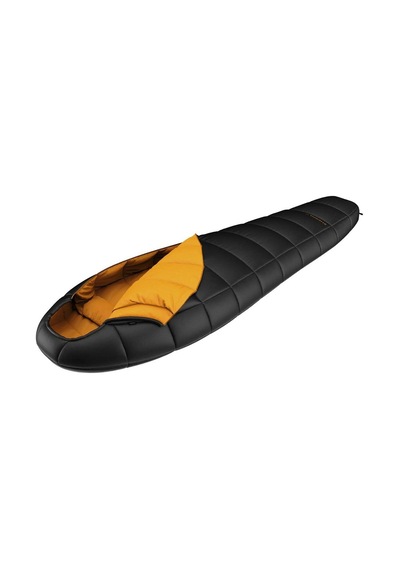 Hannah Sherpa 300 Uyku Tulumu - Sağ Jet Black-inca Gold - 190p Siyah