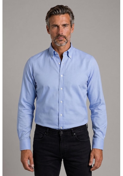Bisse Mavi Regular Fit Pamuk Oxford Spor Gömlek Gmok2pb01352 D35