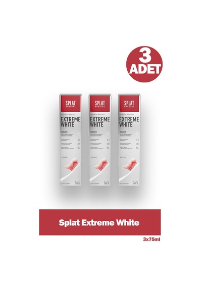 Splat Special Extreme White Beyazlatıcı Diş Macunu 75 Ml 3 Adet Beyazlık