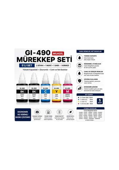 Gı-490 Muadil Mürekkep Seti Diğer