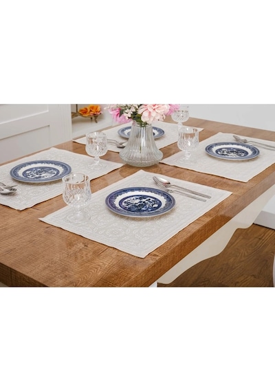 İris Jakar Polyester Kumaş Bej Amerikan Servis 33x46 Cm Bej 4 Ad. 1390 Bej