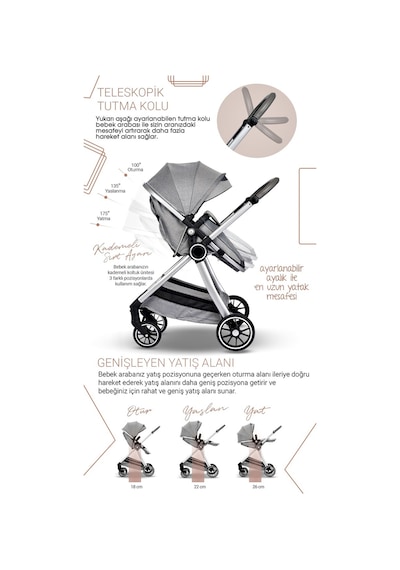 Baby Home 7 In 1 Yeni Doğan Full Set 990 Travel Sistem Bebek Arabası ve 330 Ev Tipi Ana Kucağı