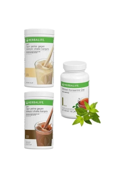 Herbalife Temel Set 2 Adet Besleyici Shake Ve Konsantre Çay Klasik 100 Gr H5300530053