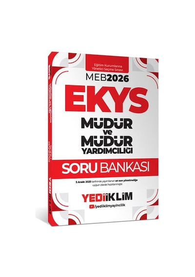 2026 Meb Ekys Müdür Ve Müdür Yardımcılığı Soru Bankası Yediiklim Yayınları