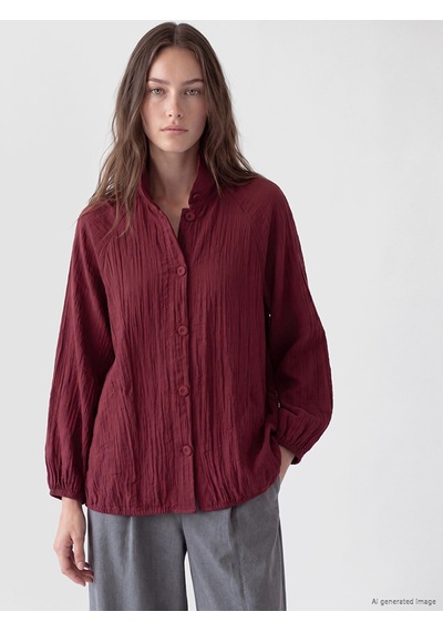 Lcw Modest Bordo Dik Yaka Kadın Ceket