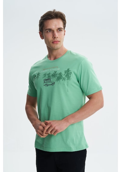 AR-MA Arma Erkek Regular Fit Bisiklet Yaka Tişört Y27344406701 Yeşil