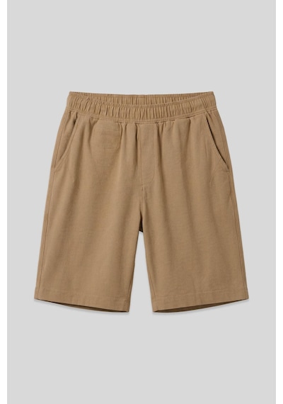 Tommylife Koyu Bej Standart Fit Dokuma Hafif Esnek Chino Şort - 81290 Koyu Bej