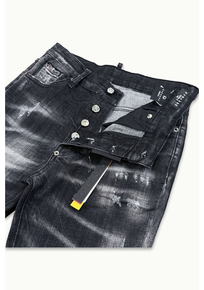 Barmore Black Wash Erkek Denim Jean Siyah