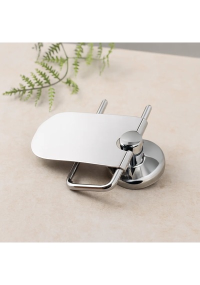 Kapaklı Metal Wc Kağıtlık Vidalı Montaj Açık Altın