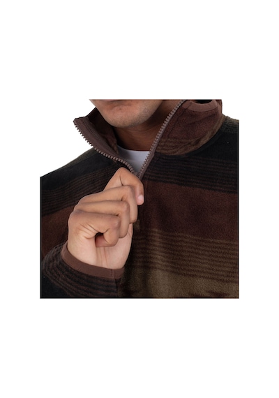 Hurley Hurley Mesa Windchill 1/4 Zip Erkek Kahverengi Polar 862 Kahve