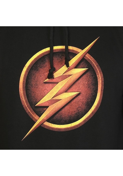 Bant Giyim - Flash Siyah Kapüşonlu Erkek Sweatshirt Hoodie