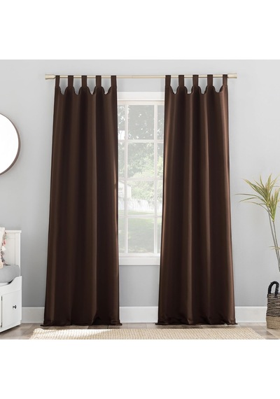 Easton Enerji Tasarruflu Karartma Sekmeli Perde Paneli, 101,6 Cm X 160 Cm, Çikolata