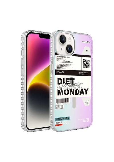 Smcase Apple Uyumlu iPhone 13 Kılıf Desenli Elegans Serisi No Silikon