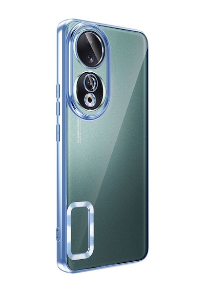 Zore Honor 90 Kılıf Kamera Korumalı Logo Gösteren Omega Kapak - Siyah Siyah