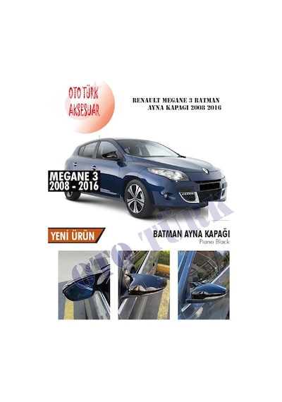 Renault Megane 3 Yarasa Batman Ayna Kapağı 2008 2016