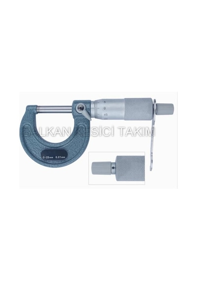 0-25mm Mekanik Dış Çap Mikrometresi