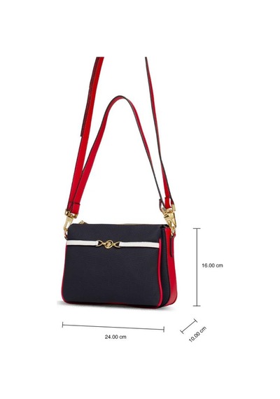 U.s. Polo Assn. Çapraz Askılı Kadın Çanta Lacivert-beyaz-kırmızı Us25237 Lacivert
