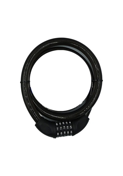 Ym-747 120cm 20mm 5 Şifreli Siyah Motorsiklet Kilidi Çok Renkli