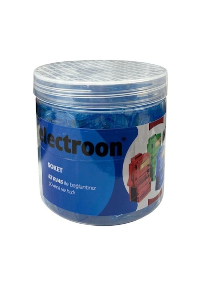 Electroon Mavi Cat6 Ezrj45 Açık Uçlu Soket 8p/8c - 100adet