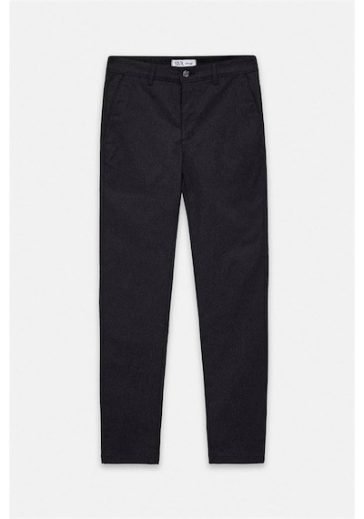 Süvari Siyah Slim Düz Armürlü Normal Bel Casual Pantolon Spn2020500019-s09