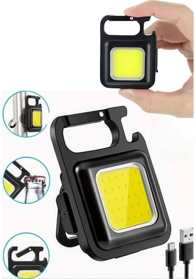Mıknatıslı Parlak Led Işık 3 Fonksiyonlu Şarj Edilebilir Ledli Mini Taşınabilir Çok Renkli 76856004