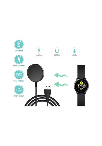 Manyetik Kablosuz Usb Şarj Kablosu Ve Şarj Standı 2 İn 1 Samsung Galaxy Watch Active 2 40 Mm Sm-r830nz Sm-r830ns Samsung Galaxy Watch Active 2 44 Mm Sm-r820ns Sm-r820nz İle Uyumlu Ürün Çok Renkli Manyetik Kablosuz Usb Şarj Kablosu Ve Şarj Standı 2 İn 1 Samsung Galaxy Watch Active 2 40 Mm Sm-r830nz Sm-r830ns Samsung Galaxy Watch Active 2 44 Mm Sm-r820ns Sm-r820nz İle Uyumlu Ürün Çok Renkli