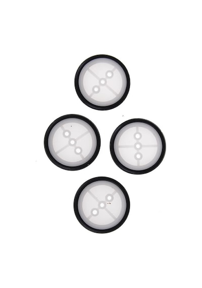 29mm Mini Rubber Tekerlek 2mm Mil Uyumlu Robot Oyuncak Wheel
