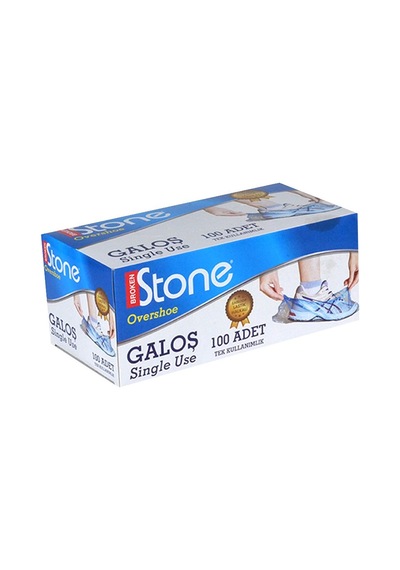 Stone Kutulu Galoş 100 Adet - Antistatik, Kaymaz, Biyobozunur 8'li Avantaj Paketi - 8 Adet Tarı