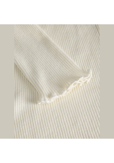 Jack & Jones Kadin V Yaka Triko Üst- Linn - 12288495 Vanilla Ice