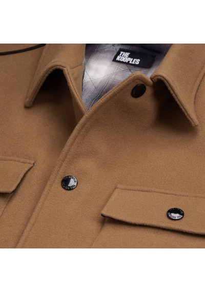 The Kooples Erkek Yün Karışımlı Kahverengi Ceket