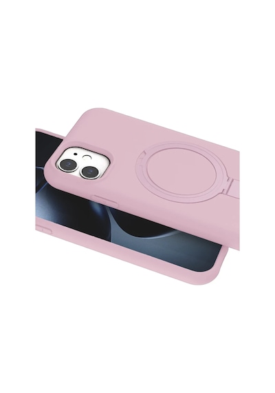 Apple İphone 11 Regal Magsafe Standlı Kapak - Açık Pembe 0.2M-Çok Renkli