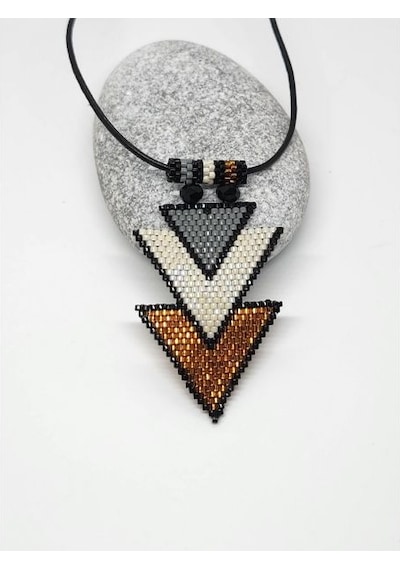 Harmel Jewelry Miyuki Üç Renk Kolye Altın
