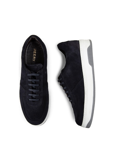 Deery Hakiki Süet Lacivert Erkek Sneaker Ayakkabı - 01965Mlcve03 Lacivert