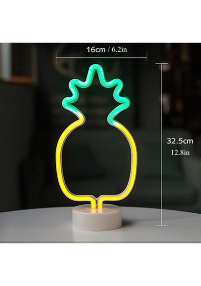 Ananas Neon Led Lamba Yeşil